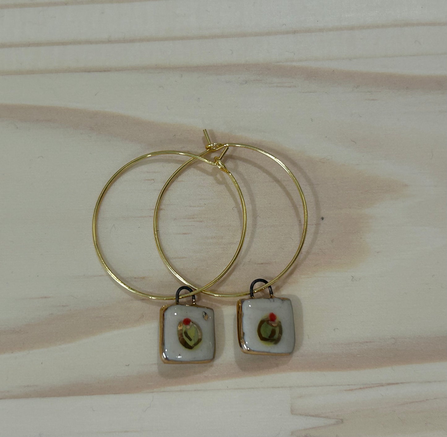 Baby Olive Hoops