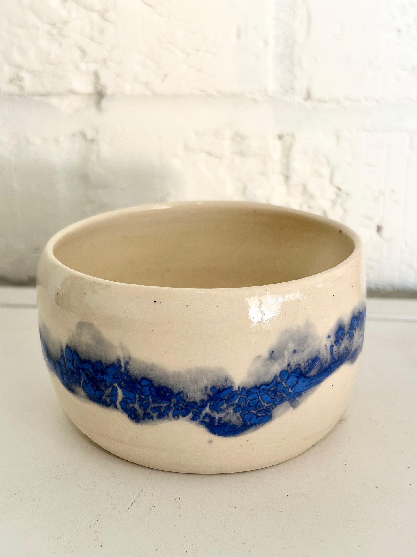 Blue Visual Texture Vessel