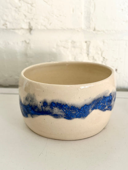 Blue Visual Texture Vessel