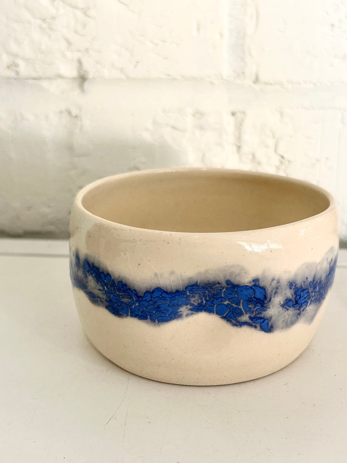 Blue Visual Texture Vessel