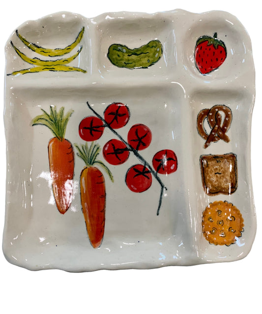 Custom Sectioned Snack Plate